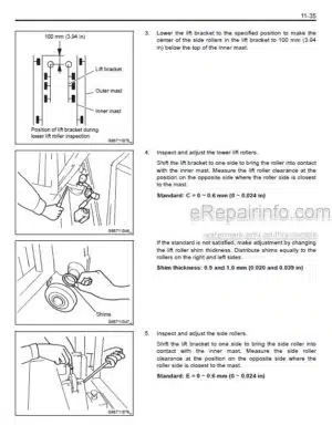 Photo 9 - Toyota 8FBN15 To 50-8FBN20 Repair Manual Forklift CE350