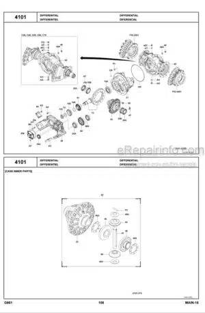 Photo 1 - Toyota 8FD35U To 8FD80U Parts Catalog Forklift G861-2