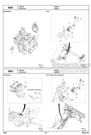 Photo 1 - Toyota 8FG35U To 8FGC70U Parts Catalog Forklift G861-1