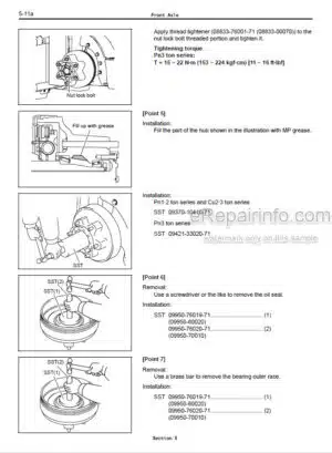 Photo 6 - Toyota 8FGF15 To 8FDJF35 Repair Manual Forklift CE056 CE057