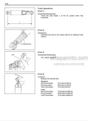 Photo 6 - Toyota 8FGU15 To 8FGCU32 Repair Manual Supplement Forklift CU066