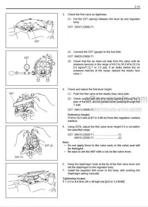 Photo 1 - Toyota Repair Manual LPG Device For 4Y-E Engine CU666