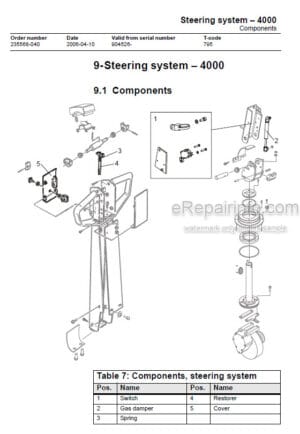 Photo 7 - Toyota SP10 SP10S PP13 Service Manual Pallet Truck 242330-040 SN904526- SN914369-